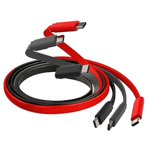 Travel Depot Flat USB C Cable 3-Pack, 100W Fast Charging & Data Sync, 4ft Travel Depot Flat USB C Cable 3-Pack, 100W Fast Charging & Data Sync, 4ft