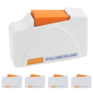 Duogalia Fiber Cleaner Box - 5 Pack FTTH Fiber Optic Cleaning Box for FC & SC & LC End Faces & Optical Connectors -Over 500 Times Anti Static Clean Swab Duogalia Fiber Cleaner Box - 5 Pack FTTH Fiber Optic Cleaning Box for FC & SC & LC End Faces & Optical Connectors -Over 500 Times Anti Static Clean Swab