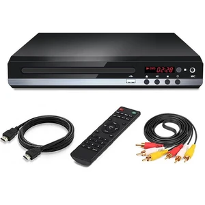 Home DVD Player TV CD Player Compact DVD Player Supports NTSC/PAL System with RCA Stable Outputs/USB 128G Input, Contains Remote Control and RCA Cable(Without HDMI Cable) Home DVD Player TV CD Player Compact DVD Player Supports NTSC/PAL System with RCA Stable Outputs/USB 128G Input, Contains Remote Control and RCA Cable(Without HDMI Cable)