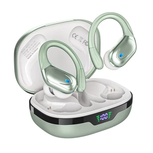 HAOYUYAN Wireless Earbuds, Sports Bluetooth Headphones, 80Hrs Playtime Ear Buds with LED Power Display, Noise Canceling Headset, IPX7 Waterproof Earphones for Workout/RunningLight Green HAOYUYAN Wireless Earbuds, Sports Bluetooth Headphones, 80Hrs Playtime Ear Buds with LED Power Display, Noise Canceling Headset, IPX7 Waterproof Earphones for Workout/RunningLight Green