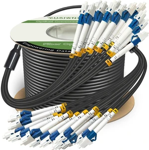 100m 12 Strand Industrial TPU LC Outdoor Armored Single Mode Fiber Cable 100m 12 Strand Industrial TPU LC Outdoor Armored Single Mode Fiber Cable
