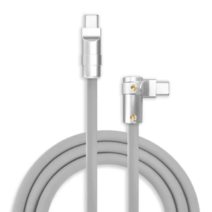 chubbycable 240W Charging Cable 90 USB C to C Cable, Gray, 4.9FT chubbycable 240W Charging Cable 90 USB C to C Cable, Gray, 4.9FT