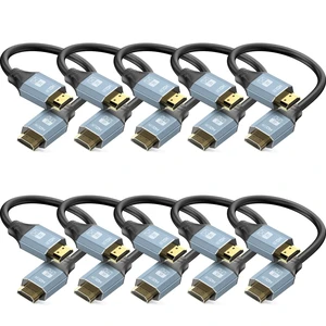 URELEGAN Short HDMI Cable 0.5FT 10-Pack,6inch HDMI Patch Cable High Speed URELEGAN Short HDMI Cable 0.5FT 10-Pack,6inch HDMI Patch Cable High Speed