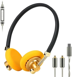 OKCSC G40 Retro Open-Back Headphones, 40mm Driver, 16 Ohm Impedance, Lightweight (113g) with Breathable Ear Cushions, Durable Build, for Retro Aesthetic Fans/Home Leisure/Travel Road Trips, Type-C Mic OKCSC G40 Retro Open-Back Headphones, 40mm Driver, 16 Ohm Impedance, Lightweight (113g) with Breathable Ear Cushions, Durable Build, for Retro Aesthetic Fans/Home Leisure/Travel Road Trips, Type-C Mic