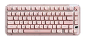 AUSDOM K75pro Wireless Gaming Creamy Keyboard, Tri-Mode BT/2.4G/USB-C Computer Keyboard, RGB Backlit Media Knob Creamy Keyboard, Pink AUSDOM K75pro Wireless Gaming Creamy Keyboard, Tri-Mode BT/2.4G/USB-C Computer Keyboard, RGB Backlit Media Knob Creamy Keyboard, Pink