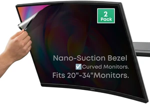infoWall 2-Pack 21.5 Inch Computer Privacy Screen Filter (19.1" 10.8") for 16:9 Curved & Flat Monitors Nano-Suction Bezel (Tape-Free Instant Install) Anti-Glare, Blue Light Blocking, Washable infoWall 2-Pack 21.5 Inch Computer Privacy Screen Filter (19.1" 10.8") for 16:9 Curved & Flat Monitors Nano-Suction Bezel (Tape-Free Instant Install) Anti-Glare, Blue Light Blocking, Washable