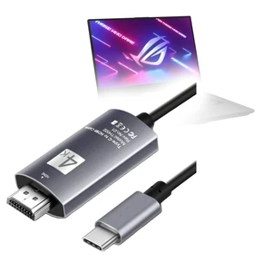 BoxWave Cable Compatible with ASUS ROG Strix G15 (G513) - SmartDisplay Cable - USB Type-C to HDMI (6 ft), USB C/HDMI Cable - Jet Black BoxWave Cable Compatible with ASUS ROG Strix G15 (G513) - SmartDisplay Cable - USB Type-C to HDMI (6 ft), USB C/HDMI Cable - Jet Black