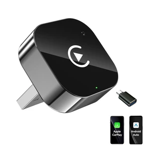 2-in-1 Wireless CarPlay & Android Auto Adapter, Universal Fit for Most Cars, Wireless Connection, Plug & Play iOS/Android 2-in-1 Wireless CarPlay & Android Auto Adapter, Universal Fit for Most Cars, Wireless Connection, Plug & Play iOS/Android