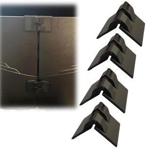 Monitor Alignment Connectors for Triple Monitor Setup, Adhesive Monitor Hinge Clips 4/6/8 Pack, Screen Alignment Kit for Sim Racing & Multi-Screen Gaming Desk (4) Monitor Alignment Connectors for Triple Monitor Setup, Adhesive Monitor Hinge Clips 4/6/8 Pack, Screen Alignment Kit for Sim Racing & Multi-Screen Gaming Desk (4)