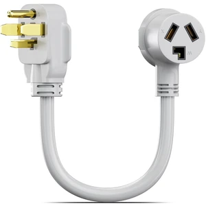 WELLUCK 1.5 FT 3 Prong to 4 Prong Dryer Adapter, NEMA 14-30P Male to 10-30R Female Dryer Plug Adapter, 30 Amp 250V Outlet Converter Cord for Connecting Older one to 4-Prong Outlets WELLUCK 1.5 FT 3 Prong to 4 Prong Dryer Adapter, NEMA 14-30P Male to 10-30R Female Dryer Plug Adapter, 30 Amp 250V Outlet Converter Cord for Connecting Older one to 4-Prong Outlets
