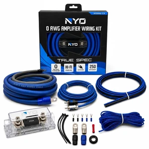 0 Gauge Amp Wiring Kit for Car Audio Systems, Subwoofers, Speakers and Amps 0 Gauge Amp Wiring Kit for Car Audio Systems, Subwoofers, Speakers and Amps