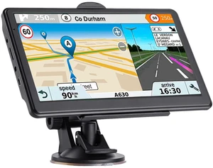 GPS Navigator for Car, 2026 Map 7 inch Touch Screen Car GPS 256-16GB,Voice Turn Direction Guidance, Support Speed and Red Light Warning, CA MX North America Lifetime map Free Update Truck GPS Navigator for Car, 2026 Map 7 inch Touch Screen Car GPS 256-16GB,Voice Turn Direction Guidance, Support Speed and Red Light Warning, CA MX North America Lifetime map Free Update Truck