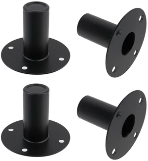 T Tulead Black Speaker Stand Top Hat, 4.21"3.27", 4PCS T Tulead Black Speaker Stand Top Hat, 4.21"3.27", 4PCS