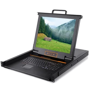 Rack Mount KVM Console - 1U Rack Mounted 17" LCD Drawer with Monitor and Keyboard, Single Port VGA, 50,000 MTBF, Includes 1 USB VGA KVM Cable,1 Power Cord, 2 Brackets, Upgraded Rack Mount KVM Console - 1U Rack Mounted 17" LCD Drawer with Monitor and Keyboard, Single Port VGA, 50,000 MTBF, Includes 1 USB VGA KVM Cable,1 Power Cord, 2 Brackets, Upgraded