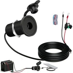 12V-48V to 30V 3.5A Waterproof Wall Pass Through Kit for Starlink Mini Power Supply Cable, DC Step Up Converter Power Adapter for RV Camping Battery Pack Boat (10FT/3M O-Ring Battery terminals) 12V-48V to 30V 3.5A Waterproof Wall Pass Through Kit for Starlink Mini Power Supply Cable, DC Step Up Converter Power Adapter for RV Camping Battery Pack Boat (10FT/3M O-Ring Battery terminals)