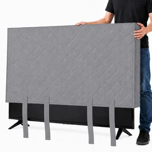 TV Moving Dust Cover, Anti-Scratch Duty Felt for 55"-60" Flat Screen TV ^^ Television Protection, Bottom Strap Fastening, Dustproof, for Home Renovation, Painting, Pet Scratch or Other Furniture (Grey TV Moving Dust Cover, Anti-Scratch Duty Felt for 55"-60" Flat Screen TV ^^ Television Protection, Bottom Strap Fastening, Dustproof, for Home Renovation, Painting, Pet Scratch or Other Furniture (Grey