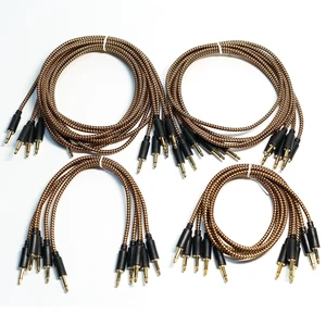 OTTIMORE Premium Braided Eurorack Patch Cable Pack - Set of 20, 3.5mm 1/8 inch Mono, Gold-Plated Connectors (20cm, 40cm, 60cm, 90cm) OTTIMORE Premium Braided Eurorack Patch Cable Pack - Set of 20, 3.5mm 1/8 inch Mono, Gold-Plated Connectors (20cm, 40cm, 60cm, 90cm)