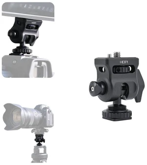 HEIPI Field Monitor Mount with Cold Shoe Ball Head,360 Swivel & 180 Tilt HEIPI Field Monitor Mount with Cold Shoe Ball Head,360 Swivel & 180 Tilt
