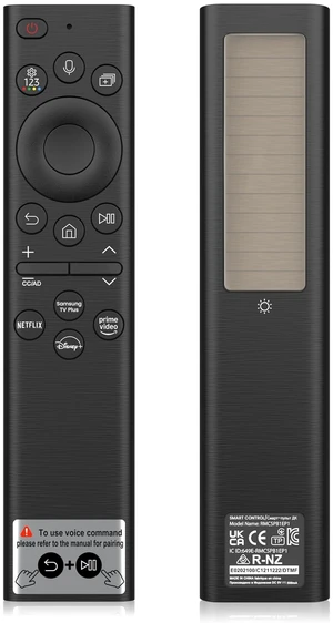 Remote Control for Samsung TV Solar Voice Remote, USB-C Rechargeable Remote Control for 2025-2018 Samsung Smart TV BN59-01385A Remote Control for Samsung TV Solar Voice Remote, USB-C Rechargeable Remote Control for 2025-2018 Samsung Smart TV BN59-01385A
