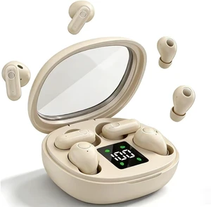CUAUUO Mini Wireless Sleep Earbuds for Small Ears Invisible, Low Profile Sleep & Work Earbuds, Tiny Discreet in-Ear Headphones, Discreet in-Ear Earphones for Small Ear Canals (Skin) CUAUUO Mini Wireless Sleep Earbuds for Small Ears Invisible, Low Profile Sleep & Work Earbuds, Tiny Discreet in-Ear Headphones, Discreet in-Ear Earphones for Small Ear Canals (Skin)