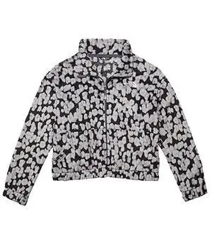 The North Face Girls' Printed Osolita Full Zip Jacket - Vanadis Grey Leopard Print - XS