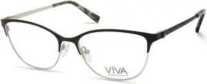 New Viva VV-4524 002 Matte Black Eyeglasses 51/16/140