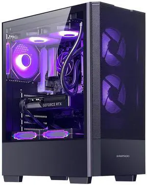 ALCPOK Gaming PC Desktop, AMD Ryzen 5 9600X 3.9GHz(5.4GHz Turbo), RTX5060ti 8GB GDDR7 DLSS4, 32GB DDR5 RAM 6000MHz, 1TB NVME SSD, ARGB Water Cooling, WiFi Prebuilt Gaming Computer Windows 11