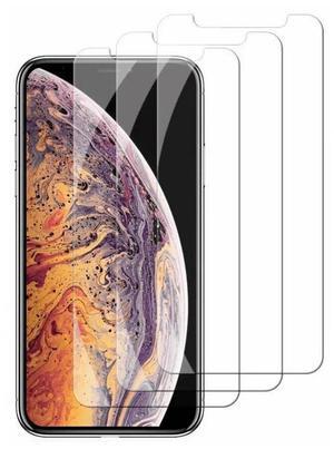 Qixxronics 3-Pack Tempered Glass Screen Protector Compatible With iPhone XS 13 MINI 14 15 16 PLUS 11 12 PRO MAX