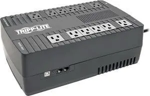 Tripp Lite 750VA Small UPS Battery Backup Surge Protector, AVR Automatic Voltage Regulation, 12-Outlets, Sine Wave, Mini UPS, TV & Computer UPS, 3-Year Warranty & $100,000 Insurance (AVR750U)
