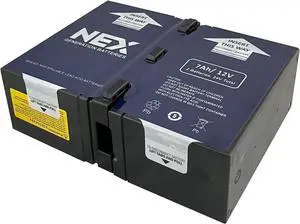 APCRBC123, UPS Battery Replacement #123 Compatible with APC Battery Backup Models BR1000G, BX1350M, BN1350G by NEX