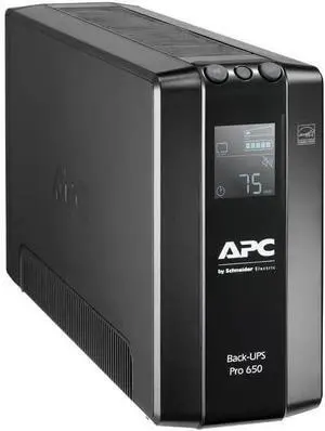 APC by Schneider Electric Back UPS Pro - BR650MI - UPS 650VA (6 IEC Outlets, LCD Interface, 1GB Dataline Protection)