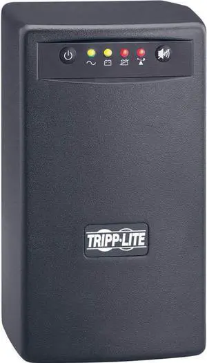 Tripp Lite OmniSmart 500VA 300W Line-Interactive UPS, 120V, 6 Outlets, Tower, USB Port (OMNISMART500)