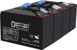 Mighty Max Battery RBC8 UPS Complete Replacement Battery Kit for APC UPS Battery Center