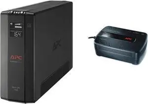 APC UPS 1500VA UPS Battery Backup and Surge Protector, BX1500M Backup Battery Power Supply, AVR, Dataline Protection & UPS Battery Backup for Computer, BE550G Surge Protector with Battery Backup