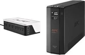 APC 900VA UPS with 6 Battery Outlets and APC 1500VA UPS with 10 Outlets and Surge Protection