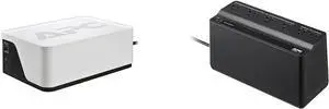 APC UPS Battery Backup, 700VA UPS with 4 Backup Battery Outlets, Type C USB Charging, BE700G3 Back-UPS & UPS Battery Backup Surge Protector, 425VA Backup Battery Power Supply, BE425M, Black
