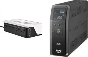 APC UPS Battery Backup, 1050VA 6 Outlets & 1500VA 10 Outlets with USB Charging