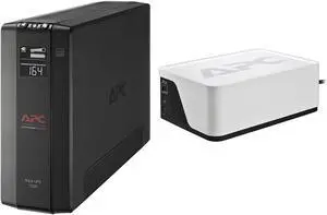 APC 1500VA UPS Battery Backup Surge Protector with 700VA UPS, 4 Battery Outlets, USB Charging