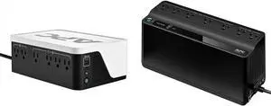 APC 500VA & 600VA Battery Backup Surge Protectors with USB Charging Ports, BE500G3 & BE600M1 Back-UPS