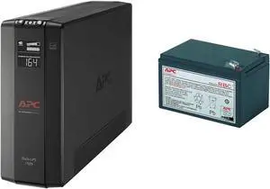APC 1500VA UPS Battery Backup Surge Protector with APC Battery Replacement for SC620 SU620NET Models