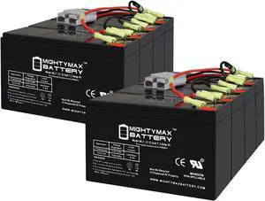 Mighty Max Battery RBC12 UPS Complete Replacement Battery Kit for UPS Computer Power Backup System