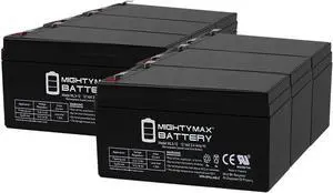 Mighty Max Battery 12V 3AH SLA Replacement Battery for APC Back UPS BE350E - 6 Pack