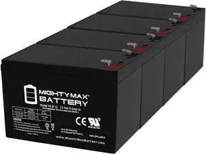 Mighty Max Battery 12V 9Ah SLA Replacement Battery for APC BackUPS ES BE650G1-4 Pack