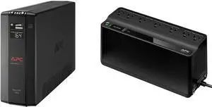 APC 1500VA UPS Battery Backup & Surge Protector, BX1500MR Backup Battery Power Supply with AVR & UPS Battery Backup and Surge Protector, 600VA Backup Battery Power Supply