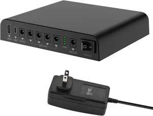 TalentCell Mini UPS Uninterrupted Power Supply 27000mAh 97.2Wh Lithium ion Backup Battery Pack with DC 12V/9V and 18W USB-A/USB-C PD Output for Router/Modem/LED Light, CCTV Camera, Smartphone and more