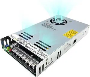 350W Uninterruptible Regulated Switching Power Supply DC Power Voltage Converter With Fuse DC 12V 24V 5A/2.5A For Charge PSC-350 for Computer Lab, LED Strip Light and So on(12V)