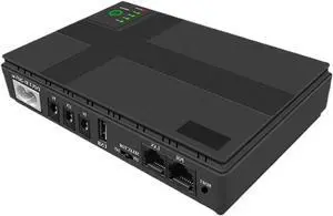 18W DC UPS Uninterruptible Power 10400mah Black Switch 5v 9v 12v POE Mini Backup Power Supply