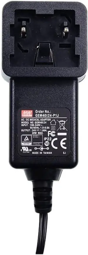 Mean Well GEM Power Supply Adapter, GEM40I15-P1J 40W 2.66A
