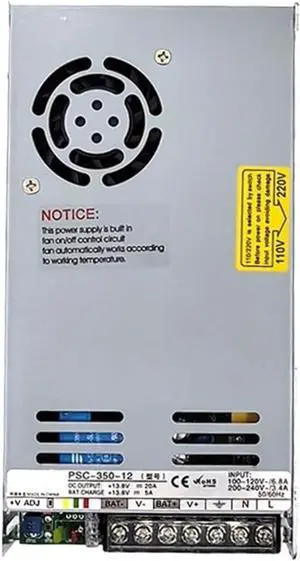 350w 12/24v AC UPS/Charging Function Monitoring Switching Power Supply Input 110/220v Battery Charger Output 27.6VDC(12V_350W)