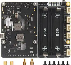 X1201 Uninterrupted Power Supply Extension Module for Mainboard with Fast Charging USB C/XH2.54-2P Connection